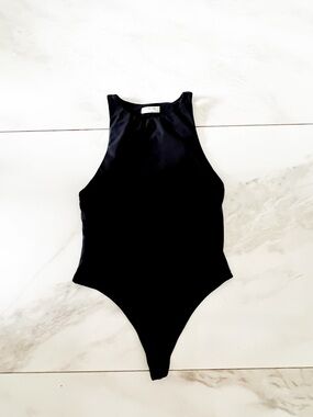 Babaton Black One-Piece Bodysuit